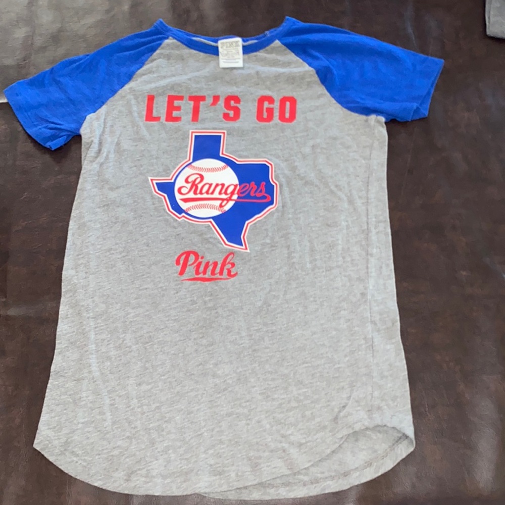 Victoria’s Secret Pink Rangers Baseball Tee Size X Small